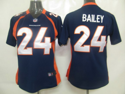 Nike NFL Women's Denver Broncos 24 Georgia Bailey Blue Nike Nike Nike Jerseyss